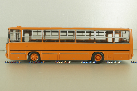 Ikarus-260.27 1985 автобус с планетарными дверьми, оранжевый/белый, Modellux 1:43