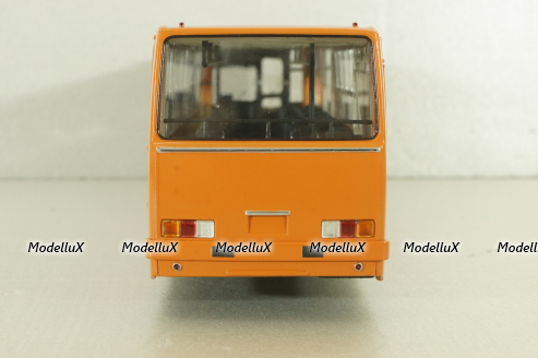 Ikarus-260.27 1985 автобус с планетарными дверьми, оранжевый/белый, Modellux 1:43
