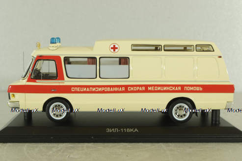 Зил-118КА Специализированная Скорая Помощь (с полным интерьером), 111903, DiP Models 1:43