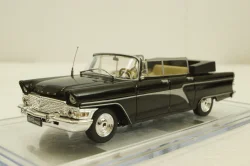 Газ-13 Чайка, кабриолет с поднятыми окнами, черный , Конверсия 1:43