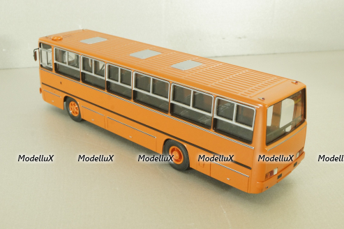 Ikarus-260.27 1985 автобус с планетарными дверьми, оранжевый/белый, Modellux 1:43