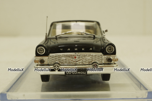 Газ-13 Чайка, кабриолет с поднятыми окнами, черный , Конверсия 1:43