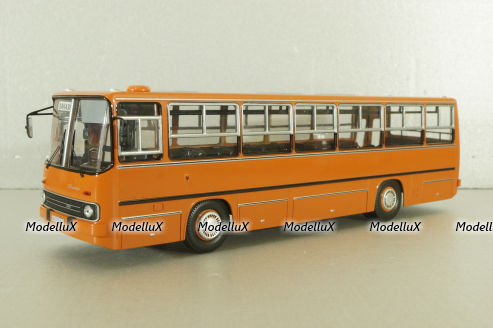 Ikarus-260.27  1985 автобус с планетарными дверьми, оранжевый, Modellux 1:43