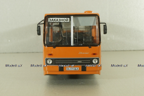 Ikarus-260.27  1985 автобус с планетарными дверьми, оранжевый, Modellux 1:43