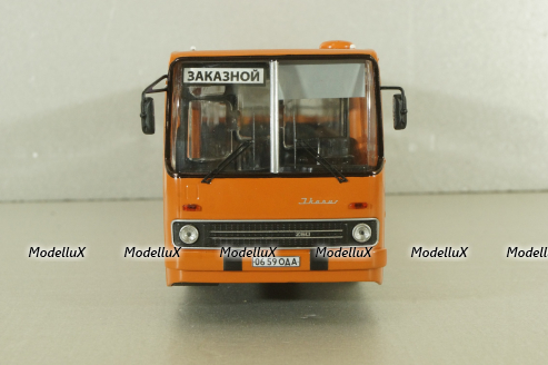 Ikarus-260.27  1985 автобус с планетарными дверьми, оранжевый, Modellux 1:43