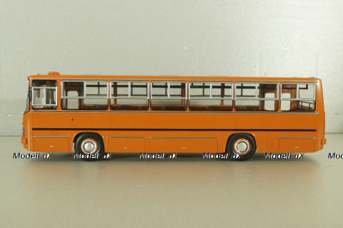 Ikarus-260.27  1985 автобус с планетарными дверьми, оранжевый, Modellux 1:43
