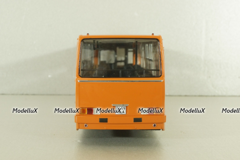 Ikarus-260.27  1985 автобус с планетарными дверьми, оранжевый, Modellux 1:43