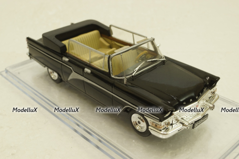 Газ-13 Чайка, кабриолет с поднятыми окнами, черный , Конверсия 1:43