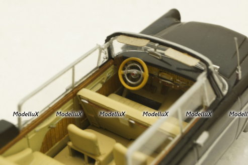 Газ-13 Чайка, кабриолет с поднятыми окнами, черный , Конверсия 1:43