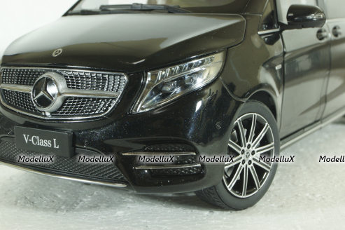 Mercedes V260L MPV(W447) 2023, Black, V-Class, QALCN89911150, Mercedes Dealer Edition 1:18 
