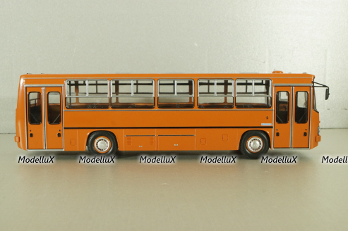 Ikarus-260.27  1985 автобус с планетарными дверьми, оранжевый, Modellux 1:43