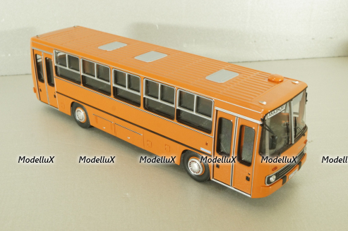 Ikarus-260.27  1985 автобус с планетарными дверьми, оранжевый, Modellux 1:43