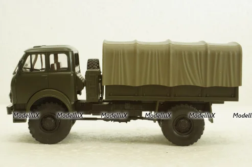 Маз-505 4х4 борт с тентом 1962г, хаки Н210, Наш Автопром 1:43