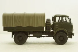 Маз-505 4х4 борт с тентом 1962г, хаки Н210, Наш Автопром 1:43
