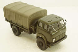 Маз-505 4х4 борт с тентом 1962г, хаки Н210, Наш Автопром 1:43