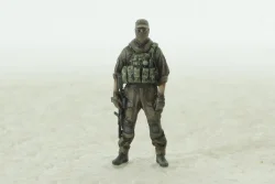 Фигурка Солдат СБУ с опущенной винтовкой, Vilen Model 1:43