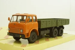 Маз-514,1966г, помаранчевий/зелений, борт 3-мостовий, Н298, Наш Автопром 1:43