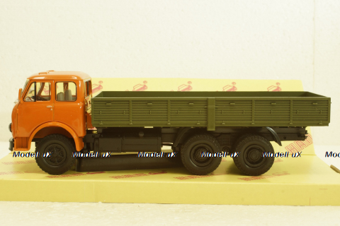 Маз-514,1966г, помаранчевий/зелений, борт 3-мостовий, Н298, Наш Автопром 1:43