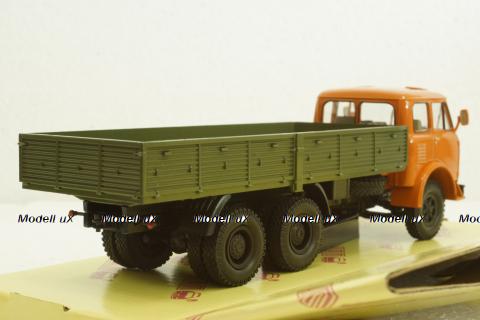 Маз-514,1966г, помаранчевий/зелений, борт 3-мостовий, Н298, Наш Автопром 1:43