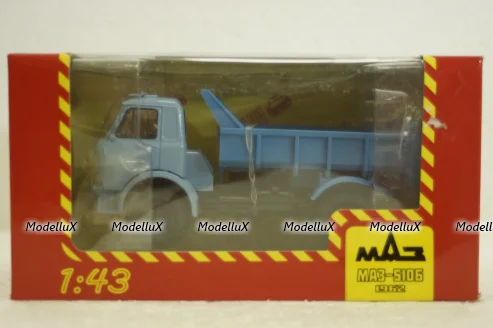 Маз-510Б самосвал, 1962г голубой/синий, Н983, Наш Автопром 1:43