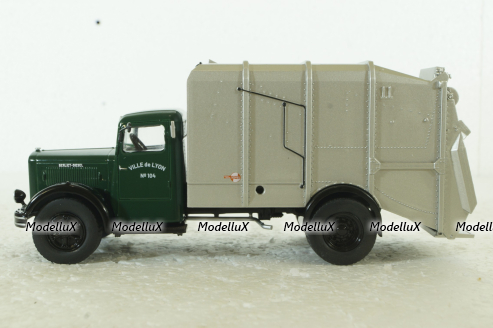 Berliet GDR 7W Truck Trasporto Raccolta Rifiutti Urbani, Berliet Collection, Hachette 1:43