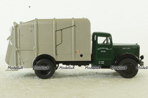 Berliet GDR 7W Truck Trasporto Raccolta Rifiutti Urbani, Berliet Collection, Hachette 1:43
