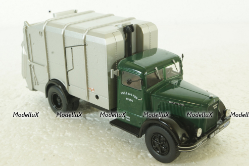 Berliet GDR 7W Truck Trasporto Raccolta Rifiutti Urbani, Berliet Collection, Hachette 1:43