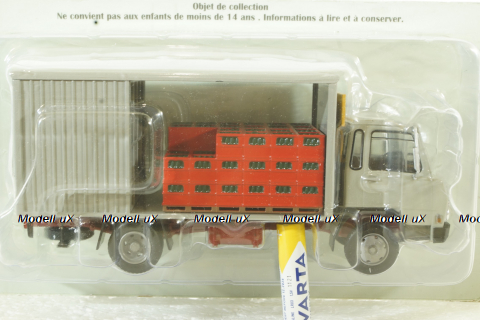 Berliet 560K Truck Trasporto Casse Aqua 2-ASSI 1974, Berliet Collection, Hachette 1:43