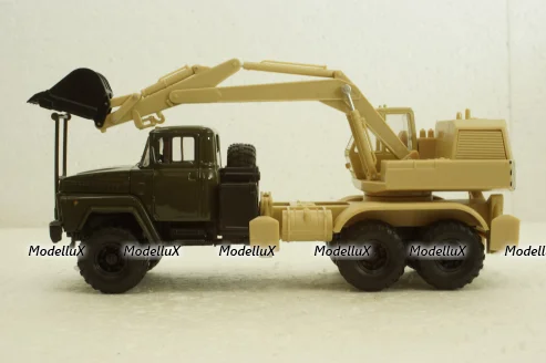 Краз-260 ЭО-4421А Экскаватор, хакі/бежевий, Н745, Наш Автопром 1:43