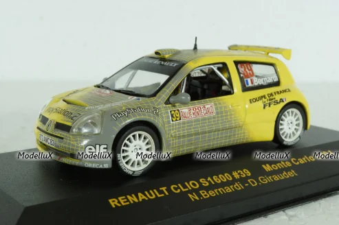 Renault Clio 1600 #39 rally Monte Carlo 2004 Bernardi, Giraudet, RAM147, IXO 1:43