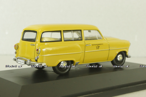 Opel Olympia Caravan "Deutsche Bundespost" 1953, yellow, Schuco 1:43