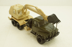 Краз-260 ЭО-4421А Экскаватор, хакі/бежевий, Н745, Наш Автопром 1:43