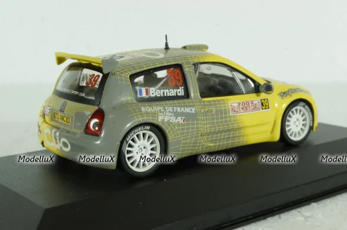 Renault Clio 1600 #39 rally Monte Carlo 2004 Bernardi, Giraudet, RAM147, IXO 1:43