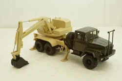 Краз-260 ЭО-4421А Экскаватор, хакі/бежевий, Н745, Наш Автопром 1:43
