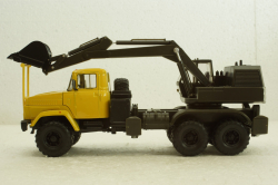 Краз-6322 ЭО-4422 Экскаватор жовтий/хакі, Н747, Наш Автопром 1:43