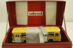 Лиаз-677М автобус, желтый, 1990г., Sabron 1:43 Лимитированный выпуск!