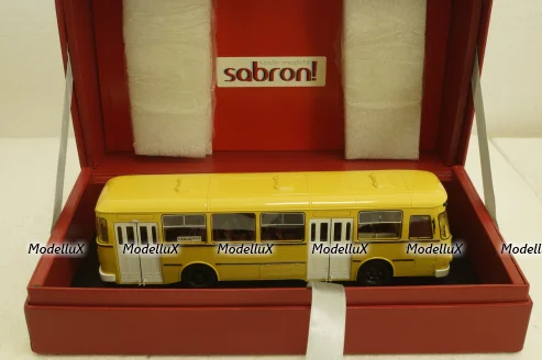 Лиаз-677М автобус, желтый, 1990г., Sabron 1:43 Лимитированный выпуск!