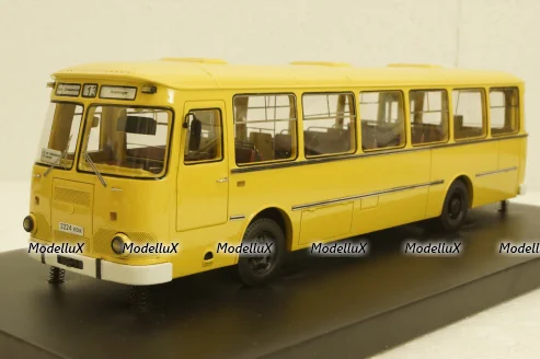 Лиаз-677М автобус, желтый, 1990г., Sabron 1:43 Лимитированный выпуск!