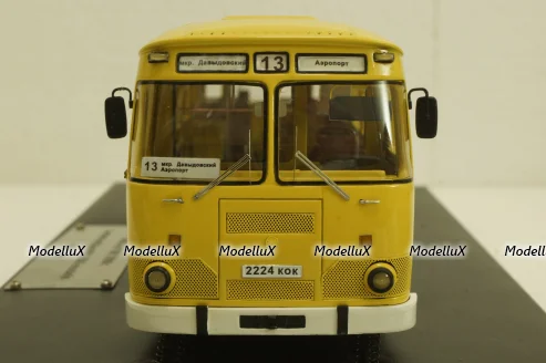 Лиаз-677М автобус, желтый, 1990г., Sabron 1:43 Лимитированный выпуск!