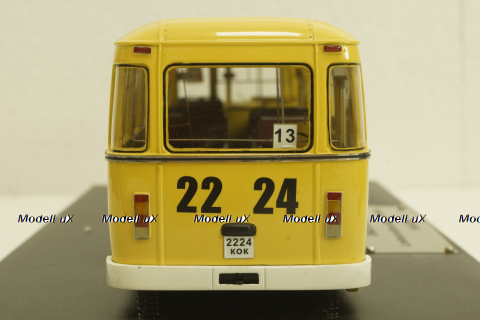 Лиаз-677М автобус, желтый, 1990г., Sabron 1:43 Лимитированный выпуск!