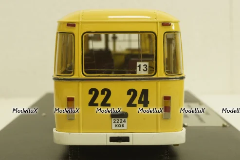 Лиаз-677М автобус, желтый, 1990г., Sabron 1:43 Лимитированный выпуск!