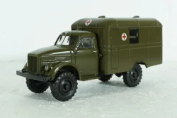 АС-3 (63) санитарный автобус на шасси ГАЗ-63Е, Легендарные грузовики СССР №103 1:43