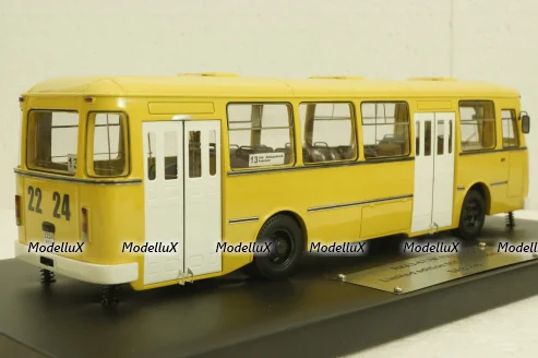 Лиаз-677М автобус, желтый, 1990г., Sabron 1:43 Лимитированный выпуск!