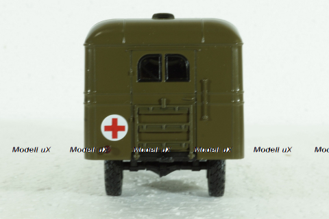 АС-3 (63) санитарный автобус на шасси ГАЗ-63Е, Легендарные грузовики СССР №103 1:43