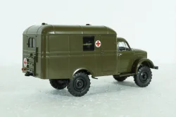 АС-3 (63) санитарный автобус на шасси ГАЗ-63Е, Легендарные грузовики СССР №103 1:43