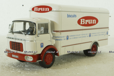 Berliet GAK Truck BISCUIT BRUN 2-ASSI 1959, Berliet Collection, Hachette 1:43