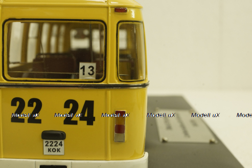 Лиаз-677М автобус, желтый, 1990г., Sabron 1:43 Лимитированный выпуск!
