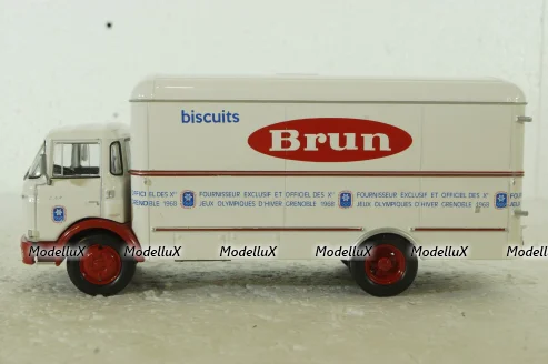 Berliet GAK Truck BISCUIT BRUN 2-ASSI 1959, Berliet Collection, Hachette 1:43