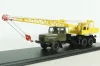 КС-4561(250) Автокран на шасси Краз 250, хаки/желтый, SSM1551, SSM 1:43