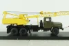 КС-4561(250) Автокран на шасси Краз 250, хаки/желтый, SSM1551, SSM 1:43
